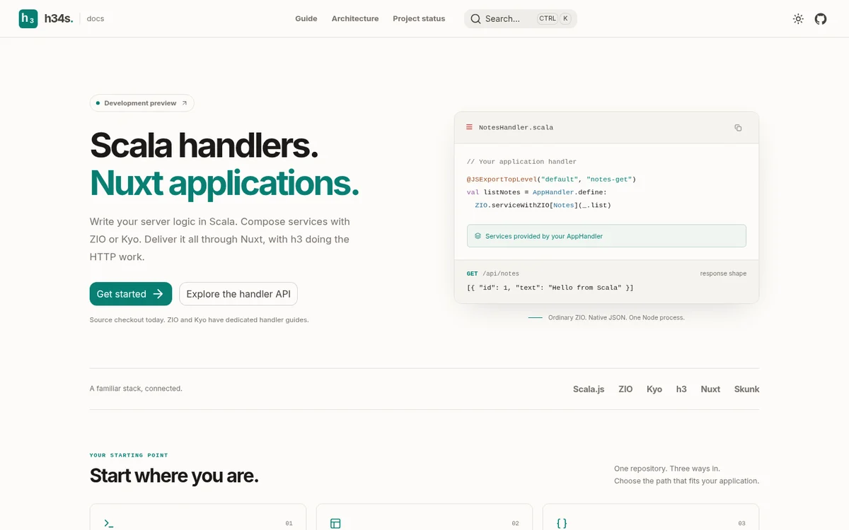 h34s website preview